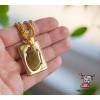 Кулон парный для двоих "Анатомическое сердце. Gold. Нержавеющая сталь